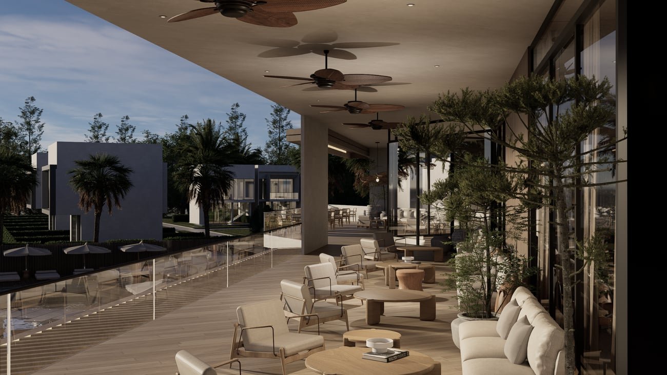 Sunset lounge cubierto del club
