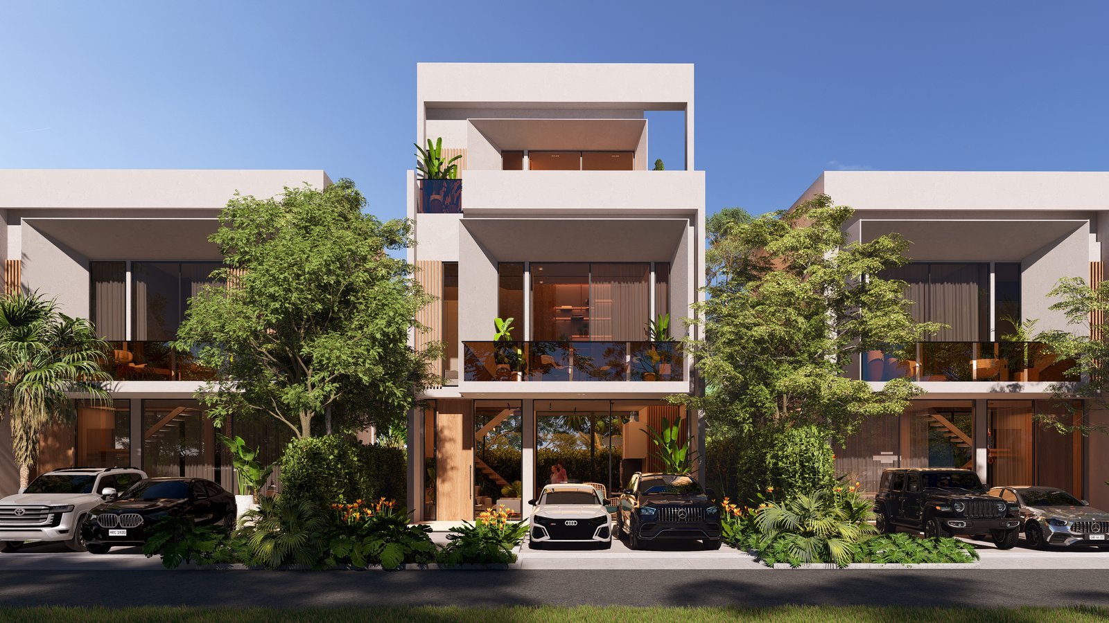 Render de la Villa 2 de Szenza con altillo